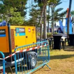 Psilos Group diesel generator hired for an outdoor event in Cyprus